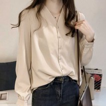 오피스 출근룩 코디 이너 쉬폰 블라우스 정장룩 셔츠 @999ea