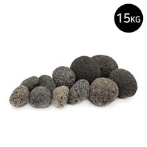 마이플랜트 라바스톤 블랙 15kg 대포장, 사이즈:라바스톤블랙1호(20-30mm)