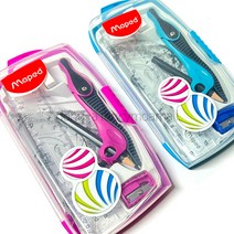 Maped 마패드 키즈 컴퍼스 각도기 삼각자 8종 세트