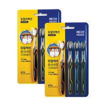 메디안 듀얼이펙션 칫솔(부드러운모) 4입3개, 3개