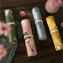 두루마리 필통 롤필통 연필파우치 색연필통 컬러링북 두루마리케이스 롤파우치 펜파우치 옐로우, 블루