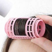 앞머리롤 앞머리 볼륨업 헤어롤 셀프 헤어 구루프 핑크 1P, 6개