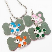 [HS] 뼈다귀 푸들 목걸이 (색상 4종 가능), 그린