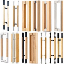 오크강화도어손잡이 센터340mm, 08.GO37스텐폴리싱 오크목 센터340mm