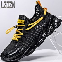 샌들 남성용 여름 신발 여성용 슬리퍼 캐주얼 통기성 데드 리프트 드라이빙 비치 중공 운동화 스포츠 하프 플립 플롭, 10, Black yellow 1