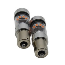 LED칩 2X100W 1156 7506 BA15s BAU15S P21W 전방 방향 지시등 표시 등 전구 황색 LED 삼성 2323smd 칩 포