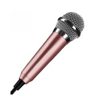 무선 핀 마이크 블루투스 콘덴서 휴대용 3.5mm 스테레오 스튜디오 KTV 가라오케 미니 휴대 전화 노트북 PC 데스크탑 소형, [01] rose gold