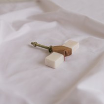 엔틱and데코 Stone Knob-12(White) 우드&대리석 가구 싱크대 서랍장 붙박이장 신발장 손잡이 1홀