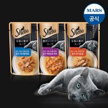 쉬바 수제수프 고양이 프리미엄 영양간식 40g, 24개, 참치 게맛살과 연어 (40g)