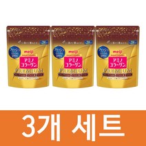 일본 메이지 아미노 콜라겐 프리미엄 196g 리필 3개세트
