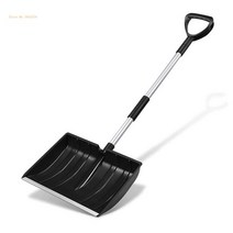 제설장비 접이식 야외 자동차 합금 컴팩트 눈 삽 마당 드롭쉬핑 청소 도구, 01 Black