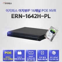아파트 분리수거장 화재 감시 네트워크카메라(이지피스 이지뷰IP ENT-4121-T) 외 추가상품, 16채널 이지뷰IP ERN-1642H-PL+2TB