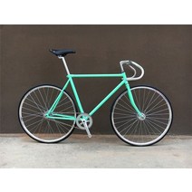 BMX 트위터 언노운 MTB 전동 하이브리드 픽시자전거 레트로 고정 기어 뒤로 승마 단일 속도 트랙 고 탄소강 프레임 전기 도금 경주 700c 52cm, 밝은 녹색, 52cm(165-190cm), 1 속도