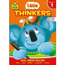 School Zone - Little Thinkers First Grade Workbook - 64 Pages Ages 6 to 7 1st Grade Math Reading
