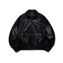 LEE 비건 레더 카라 블루종 블랙 Vegan Leather Kara Jacket Black LE2303JK17BK 304064