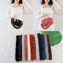 B52 베이직M 가방끈 퍼스트랩 숄더끈 퍼가방 털가방 스트랩 페이크 퍼 짧은끈 퍼가방끈 털가방끈 숄더백 끈 장식