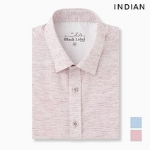 인디안 INDIAN 가로 잔스트라이프 솔리드 반팔 셔츠_ MIVNSWM2361
