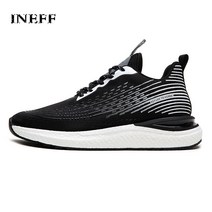 INEFF 남성용 운동화 2021 년새로운 통기성 캐주얼 슈즈 속도를 높이다 걷고 달리 버퍼 압력 패셔너블한 남자 신발