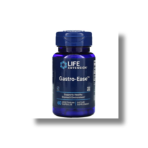 Life Extension Gastro-Ease 아연 16.5mg 락토바실러스 루테리 100mg 베지 캡슐 60정, 1개