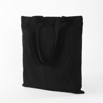 포켓 캔버스 가방 지퍼달린 에코백 34X36cm 블랙 에코백 지퍼에코백 지퍼형에코백 캔