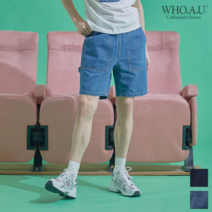 후아유 WHO.A.U 남성 하프 워크팬츠_WHTJA2550M