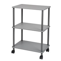 아임홈리빙 MONO 3단 오픈선반 + 바퀴 4p, 그레이