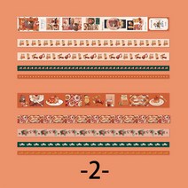 Mr. paper 4 스타일 200cm/롤 10 롤/상자 귀여운 소녀 Washi 테이프 아름다운 꽃 손 계정 장식 편지지 테이프, S18990-2