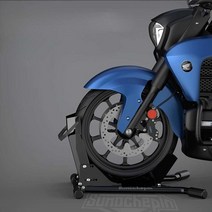 오토바이휠초크 바이크 정비 카센터 휠 바닥 받침, 뒷바퀴 01 프레임 블랙