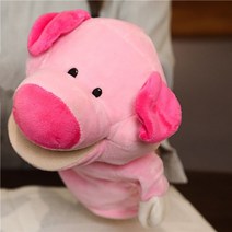 플러시 동물 이야기 카와이 교육 사자 코끼리 토끼 원숭이 손가락인형, 돼지, 25-27cm