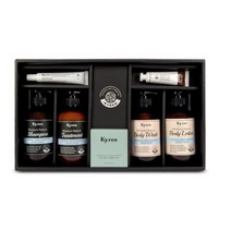 키렌 선물세트 데일리퓨어 무향 샴푸+트리트먼트+바디워시+바디로션+핸드크림+헤어에센스+브러쉬+쇼핑백, 1세트