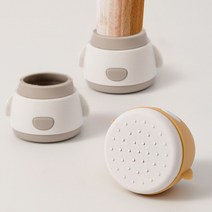 소음방지 식탁 의자발캡 신발 실리콘 발커버 체어슈즈, 베이지