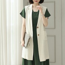 [웬디즈갤러리]데일리 린넨 베스트 자켓 VJK007