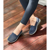 [해피데이] 스케쳐스 여성용 고가 슬립온 통기 미끄럼방지 캐주얼 슬립온 로퍼 운동화S49244 (양말증정)