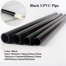 pvc관 pe이중벽관 파이프 UPVC 블랙 수족관 탱크 2 ~ 10 개 OD 20 75mm PVC 파이프 정원 관개 급수 피팅 수경 재배 프레임 튜브118281, 10pcs_Outer dia 75mm