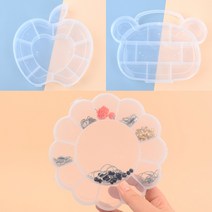 투명플라스틱케이스 악세사리보관함 다용도플라스틱케이스, 곰