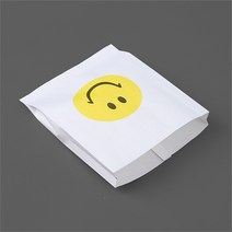 셀러허브 생활리빙 스마일 로고 페이퍼백 90p세트 선물포장 구디백, 기본