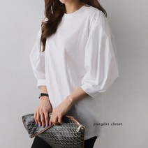 팡드리옷장 여성 벌룬 소매 블라우스