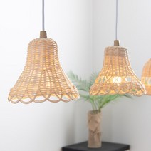 라탄 갓등 우드 소형 카페 인테리어 조명 3종, a