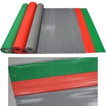 우레탄PVC 건물 바닥 미끄럼방지 깔판 매트 업소용 로비 상가 발판 실외용 야외바닥매트 야외, 레드 1M