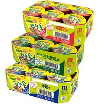 [안녕골목마켓]오뚜기 컵누들3종_매콤한맛6+우동맛6+잔치쌀국수6, 컵누들3종세트