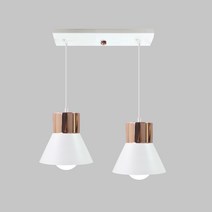 소로미 2등 펜던트 식탁등 인테리어조명, 화이트