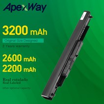 호환용노트북배터리Apexway 3200 mAh 노트북 배터리 HS03 HS04 HSTNN-LB6V 807957-001 HP 240 245 250 G4, 02 2200MAh (ae˚) * 1