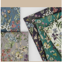 DTP대폭린넨원단) 린넨보태니컬가든패턴 5컬러 S04, LYS3003 ivory