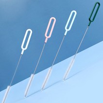 유니즈 스텐 브러쉬 빨대 스트로우 세척 세척솔 브러쉬 알록달록, 1개, 알록달록 세척솔 화이트+유니즈 텀블러 수세미