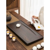 나무쟁반 가정용 차 테이블 대형 배수 나무 플레이트, 강 50x27
