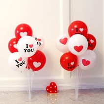 프린팅 고백 파티 풍선 ILOVEYOU 문자 데코 파티장식, 3프린팅 풍선-레드