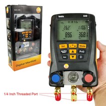원래 Testo 549 디지털 HVAC 시스템 테스터 키트 미터 매니 폴드 게이지 LCD, 한개옵션1, 01 549