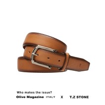젠틀안트 남자 티지스톤 수제벨트 TZ1D117LB 엔틱그라데이션 연브라운벨트