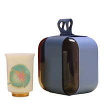 온도에따라 색 변하는 잔 선물 파티 소품 새우 꽃게, 메기 색상 변경 마스터 컵 선물 상자