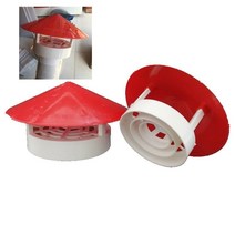 PVC 지붕 공기 환기 그릴 75mm 110mm 160mm 라운드 덕트 환기 커버 아울렛 루브르 통기성 파이프 엔드 캡 벤트 시스템|통풍구|, 1개, 단일